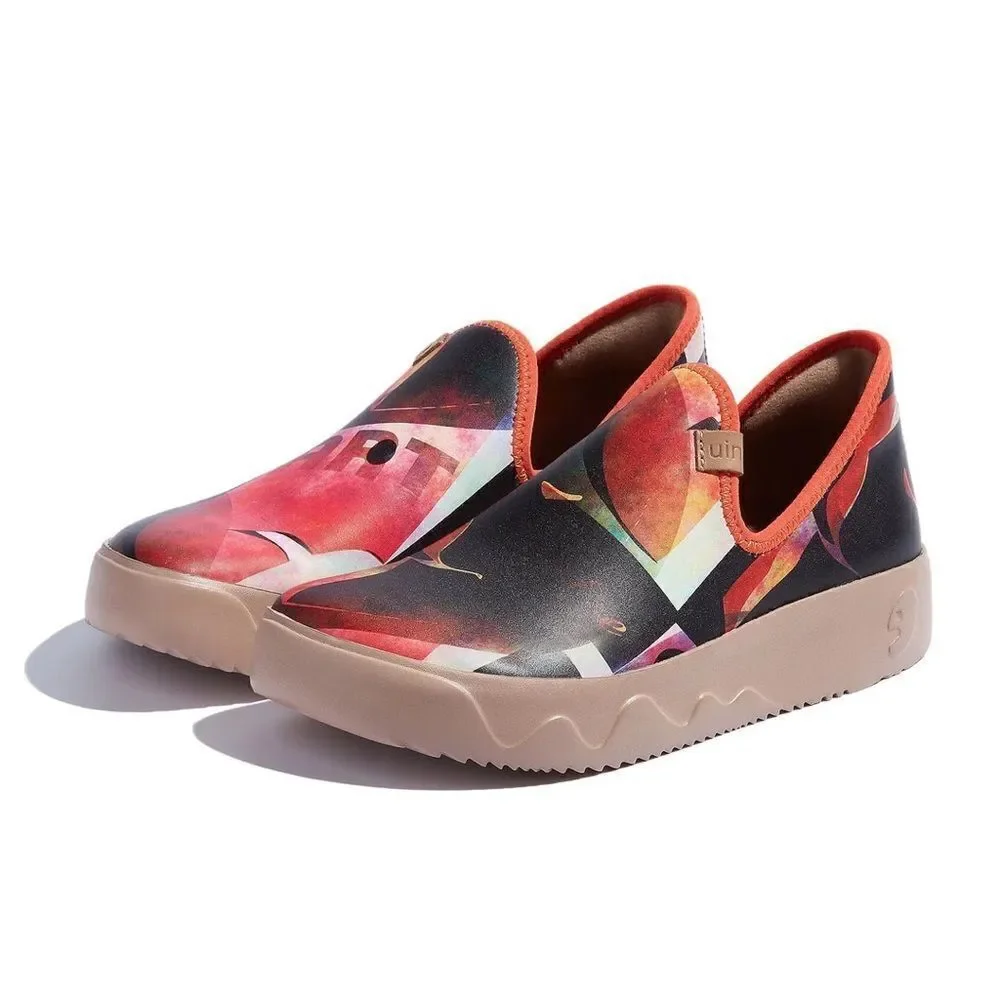UIN Women's Travel Shoes Slip On Loafers Fuerteventura (sadness Vs.happiness) - Picture 6 of 8